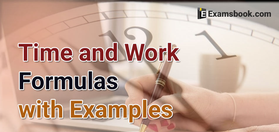 time and work formulas