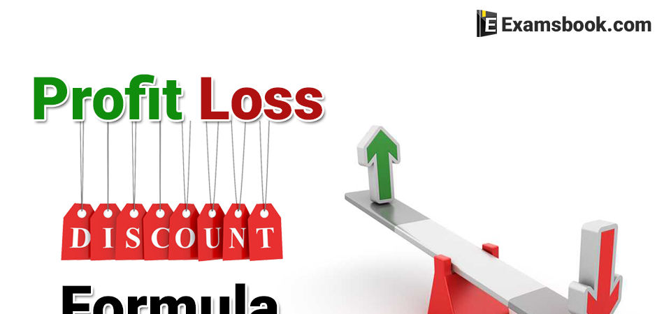profit loss and discount formula