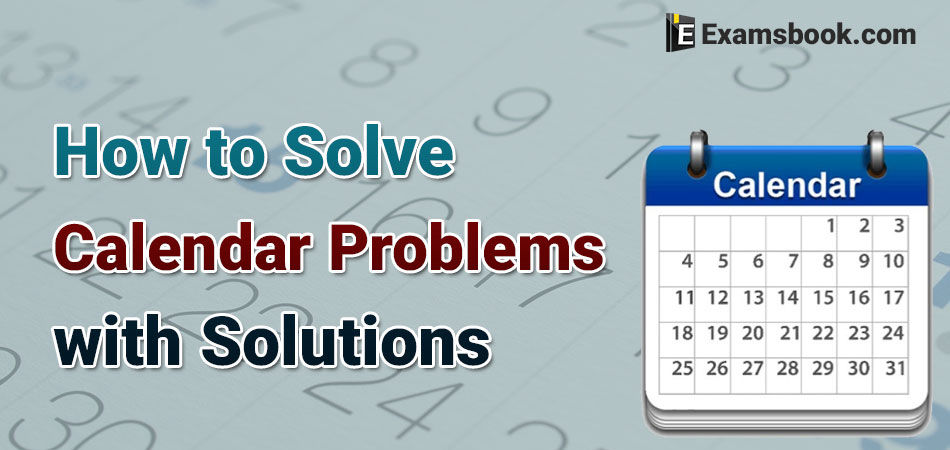 how to solve calendar problems