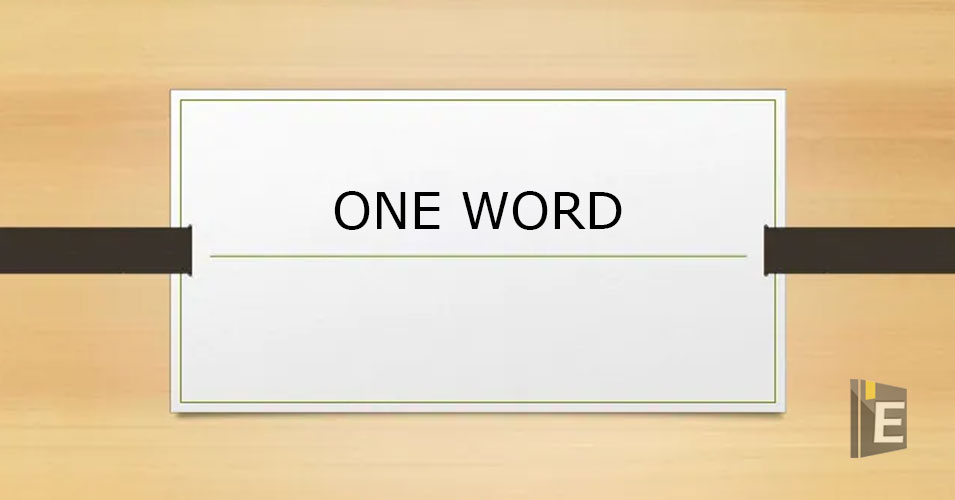 One Word Substitution Questions in English Grammar