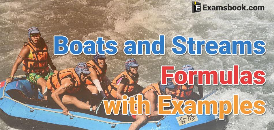 boats and streams formuals with examples
