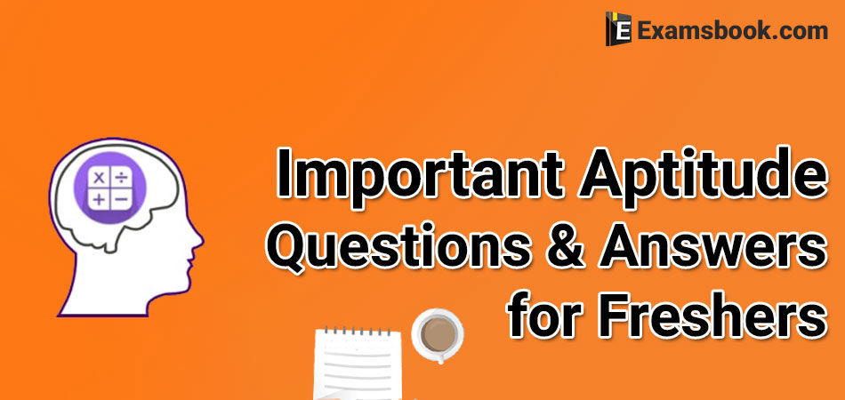 general aptitude questions for freshers