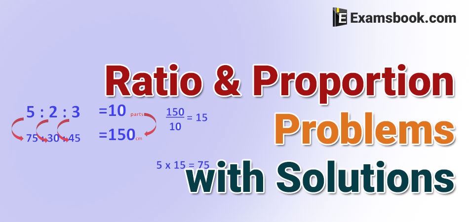 ratio and proportion problems