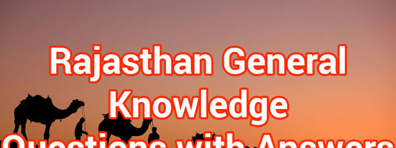 Rajasthan General Knowledge