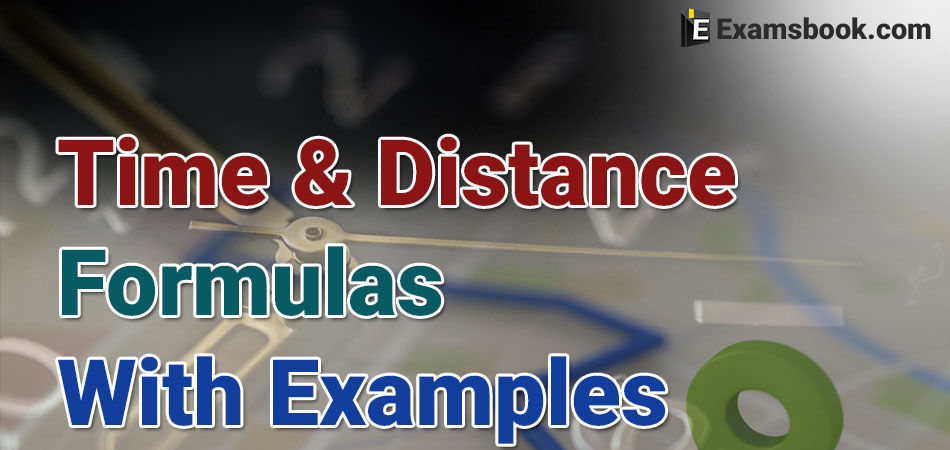 time and distance formula with examples