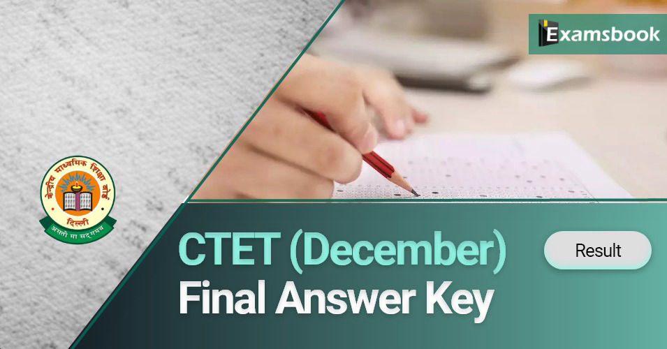 CTET Final Answer Key 2023