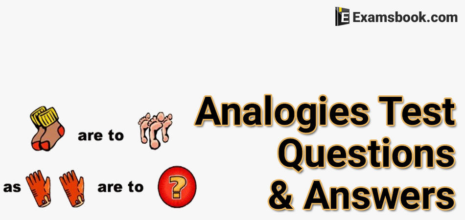 Analogies test questions 