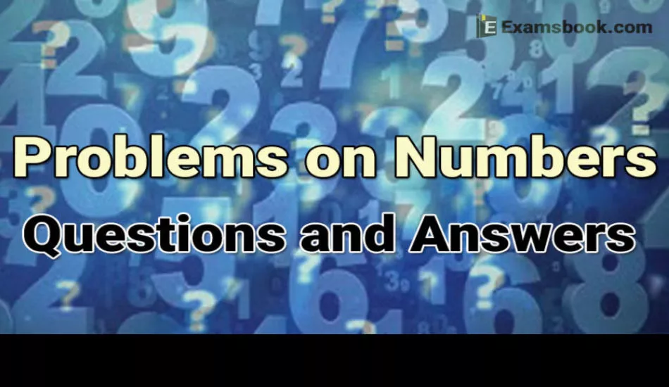 Problem on number questions