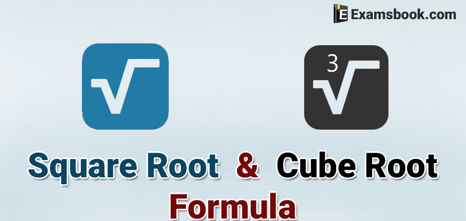 cube root and square root formula