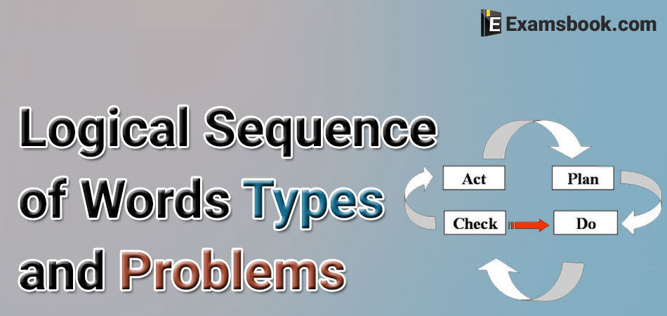 logical sequence of words types and problems