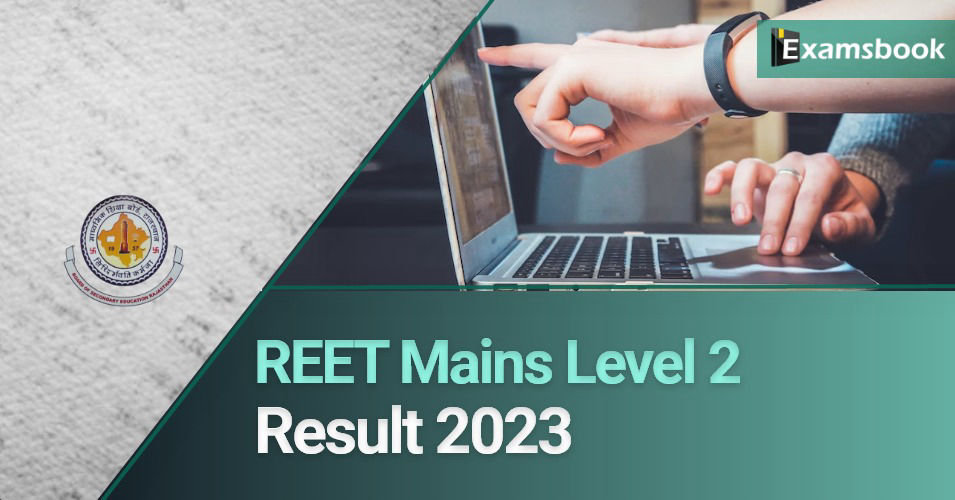 REET Mains Level 2 Result 2023