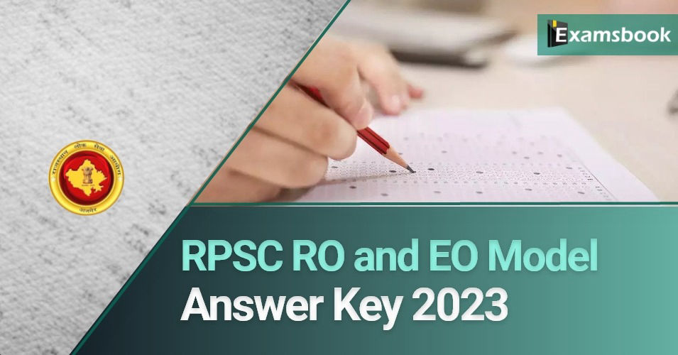 RPSC RO and EO Model Answer Key 2023