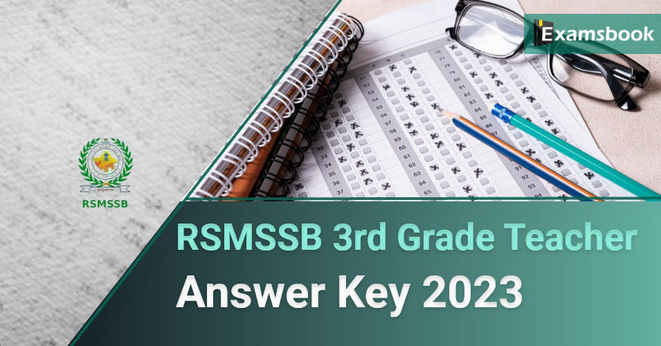 RSMSSB 3rd Grade Teacher Answer Key 2023