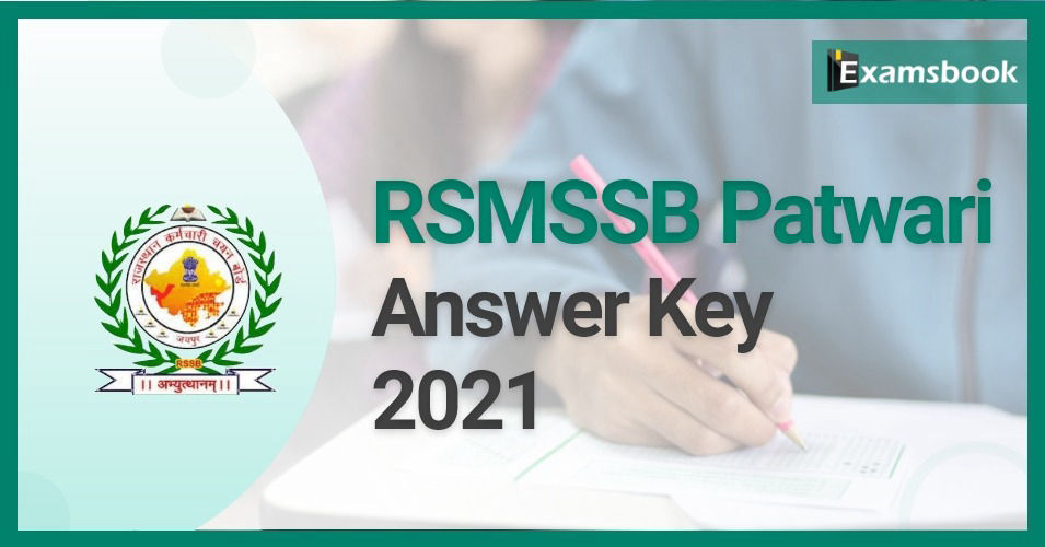 RSMSSB Patwari Answer Key 2021