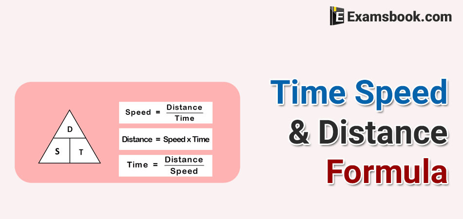 time speed and distance formula