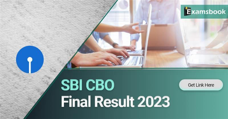 SBI CBO Final Result 2023