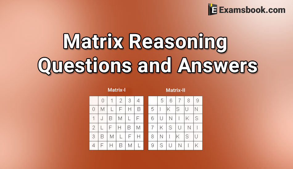 matrix reasoning questions and answers