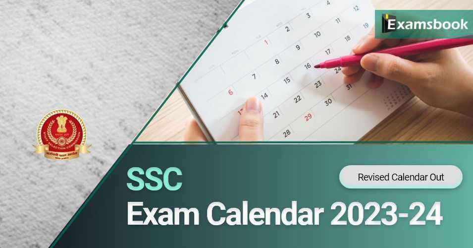 SSC Exam Calendar 2023-24