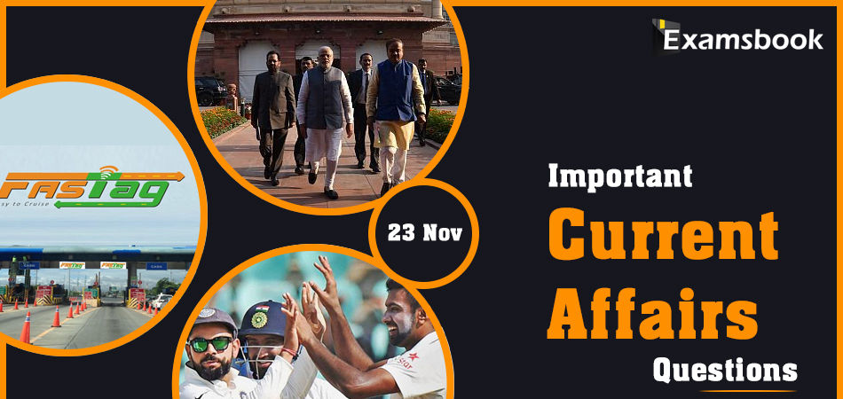 23 nov Important Current Affairs Questions