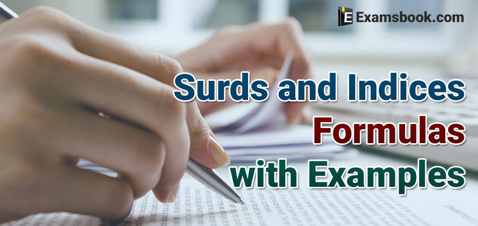 surds and indices formulas with examples