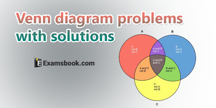 Venn diagram problems wit solutions