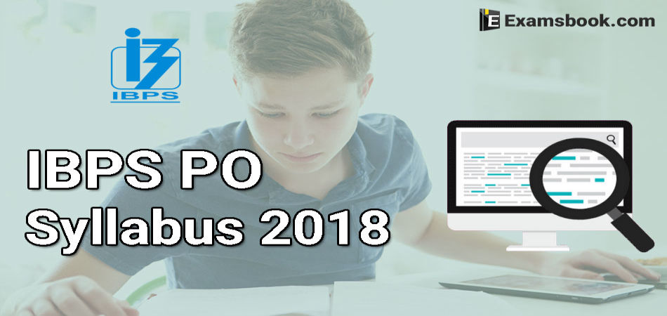 IBPS PO syllabus 2018