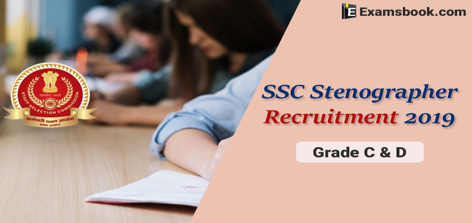 ssc stenographer recruitment 2019