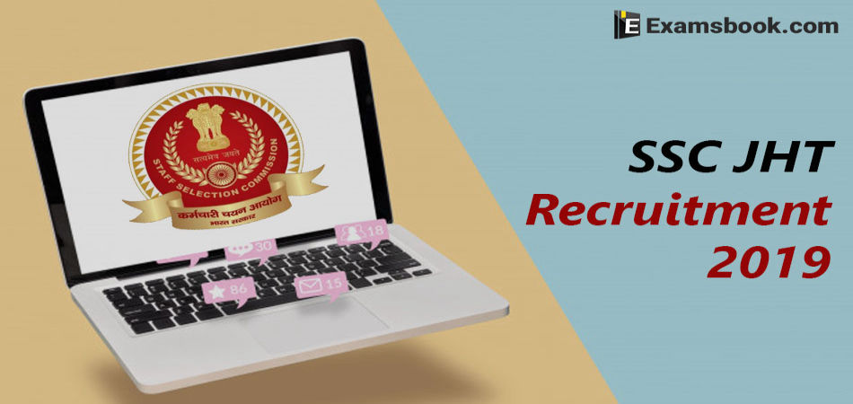 ssc jht recruitment 2019