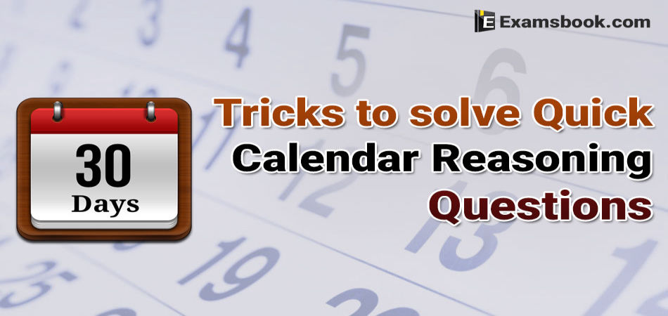 Calendar Reasoning Questions Tricks for Bank Exams and SSC