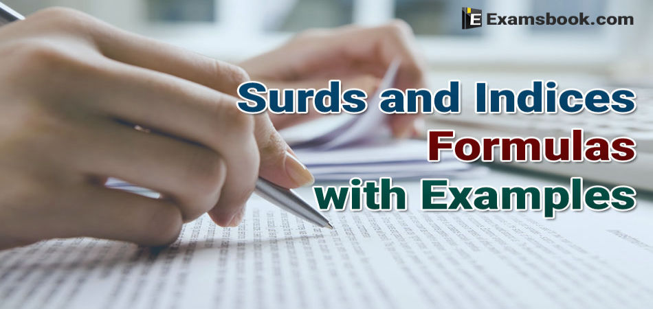 surds and indices formulas with examples