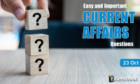 23 oct Easy and Important Current Affairs Questions