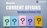 Monthly Current Affairs Questions of October 2019