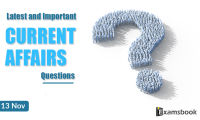 13 nov Latest and Important Current Affairs Questions