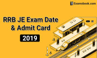 rrb je exam date and admit card