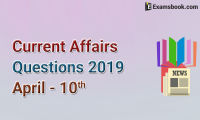 Current-Affairs-Questions-2019-April-10th