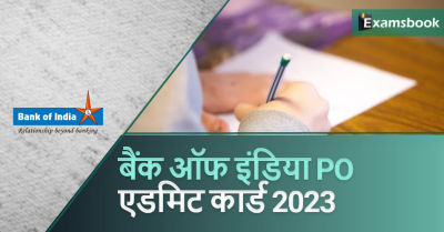 Bank of India PO Admit Card 2023