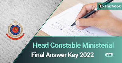 Delhi Police Head Constable Final Answer Key 2022