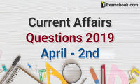Current-Affairs-Questions-2019-April-2nd