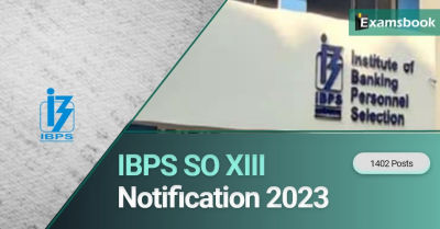 IBPS SO XIII Notification 2023