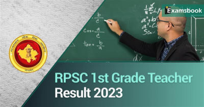 RPSC 1st Grade Teacher Result 2023