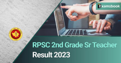 RPSC 2nd Sr Grade Teacher Result 2023