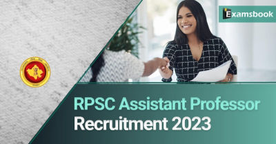 RPSC Assistant Professor Recruitment 2023