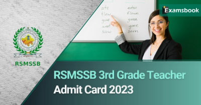 RSMSSB 3rd Grade Teacher Admit Card 2023
