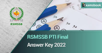 RSMSSB PTI Final Answer Key 2022