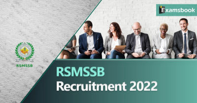 RSMSSB Recruitment 2022