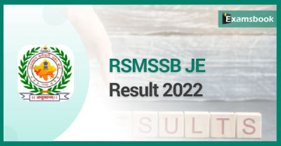 RSMSSB JE Result 2022