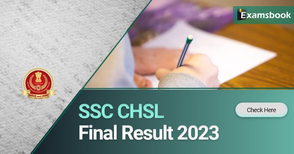SSC CHSL Final Result 2023 