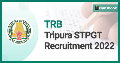 TRB Tripura STPGT Recruitment 2022
