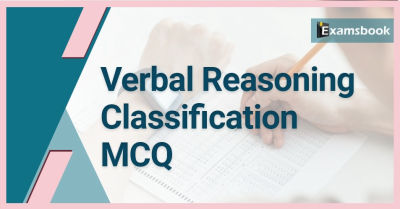 verbal reasoning classification mcq questions